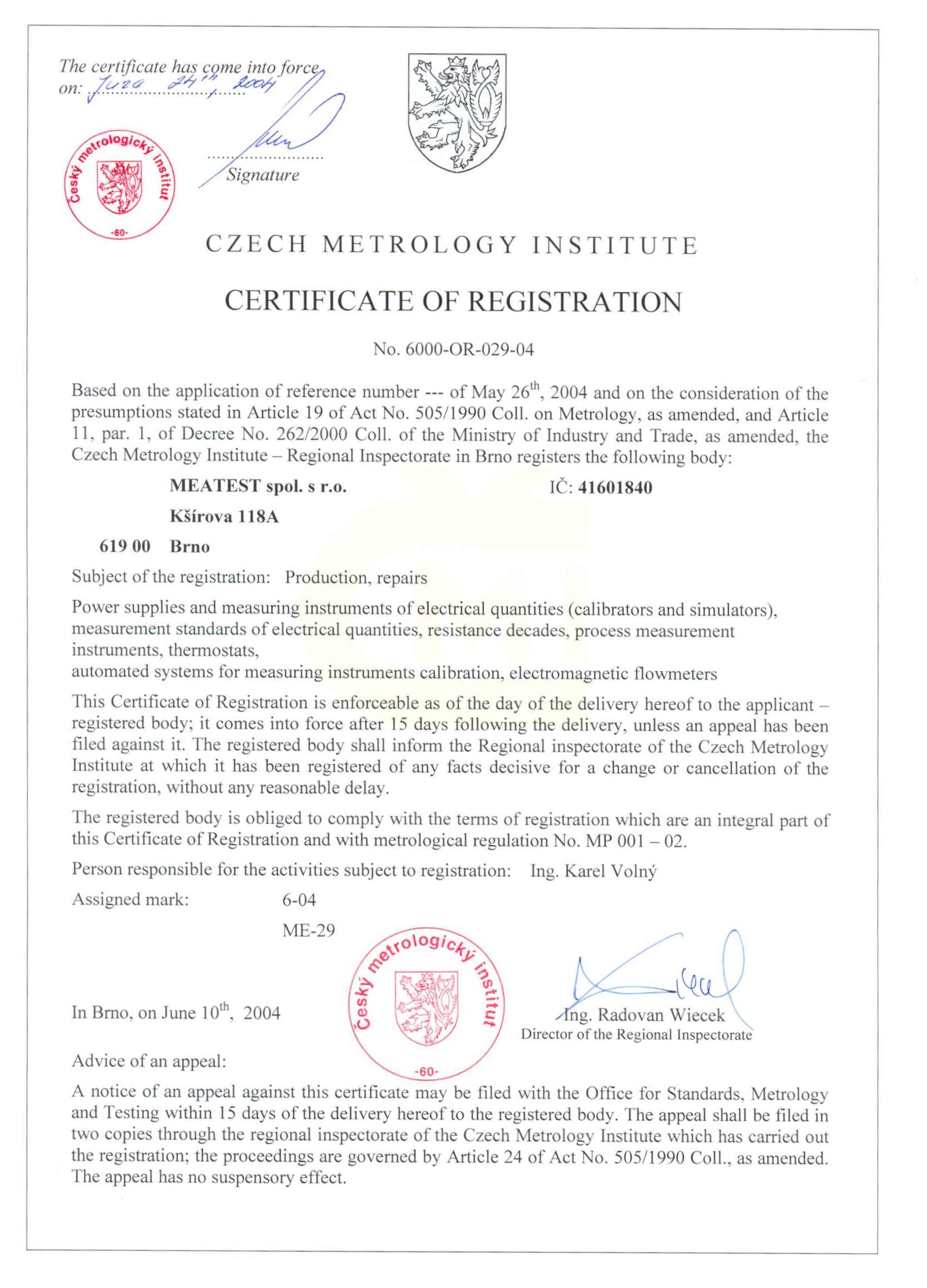 certificates